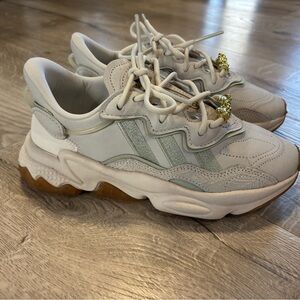 adidas Ozweego White Sneakers with Chunky Design and Thick Sole